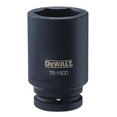 DeWALT DWMT75150OSP Impact Socket, 36 mm Socket, 3/4 in Drive, 6-Point, CR-440 Steel, Black Oxide